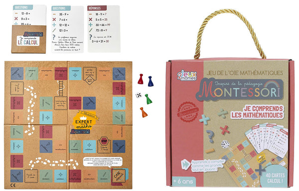 Jeu de L'oie des Mathématiques Montessori - Autre jeux éducatifs
