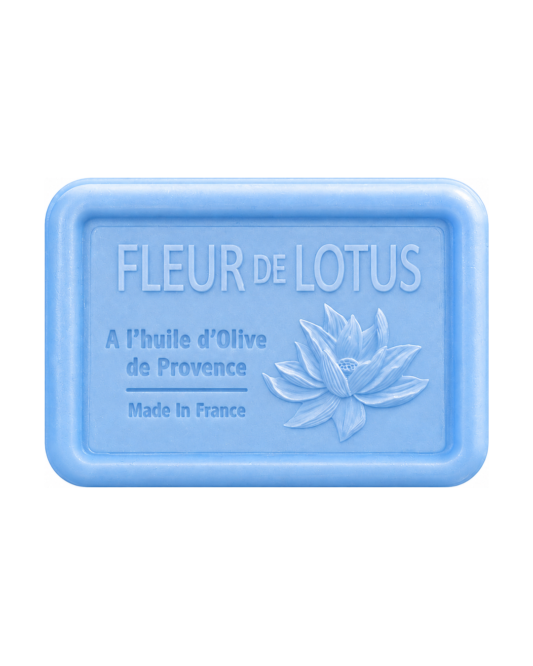 Savon à l’huile d’olive de Provence 120 g, au parfum de Fleur de Lotus, signé Esprit Provence et enrichi en huile d’amande douce ainsi qu’en beurre de karité bio.