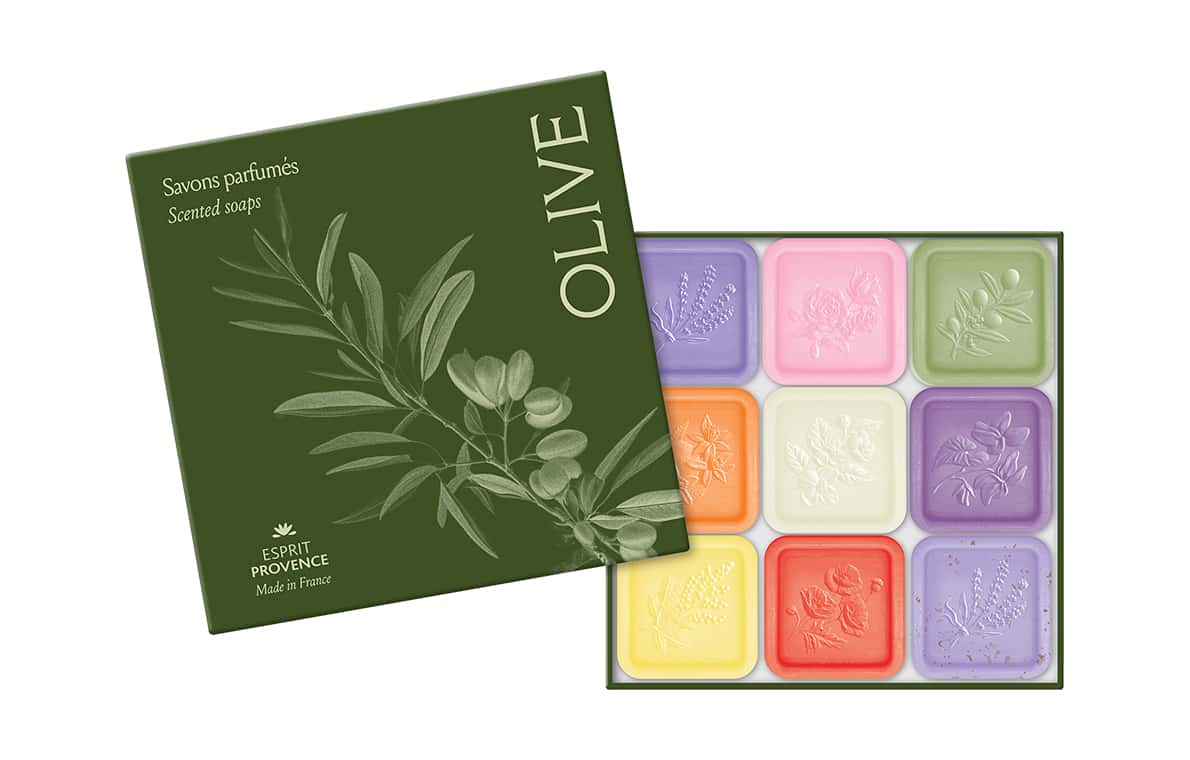 Collection Olive - Coffret 9 savons de 25 g
