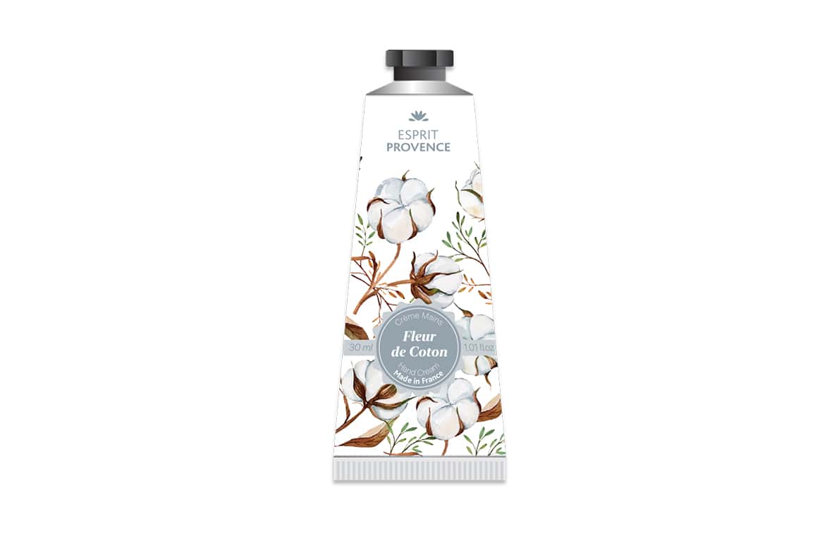 Crème mains 30 ml à l'huile d'Amande douce de Provence - Fleur de coton