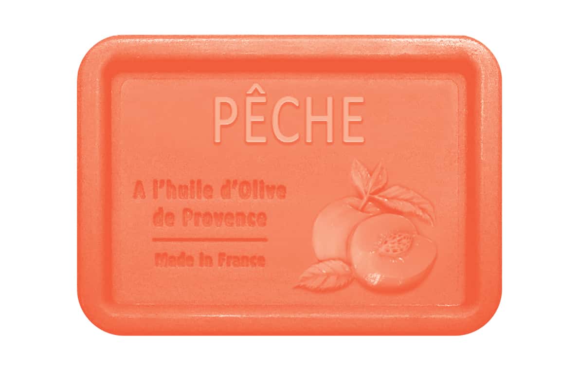 Savon 120 g à l'huile d'Olive de Provence - Pêche