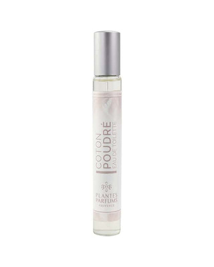 Eau de toilette format voyage vaporisateur 30 ml, fragrance Coton Poudré de Plantes & Parfums au parfum de Grasse.