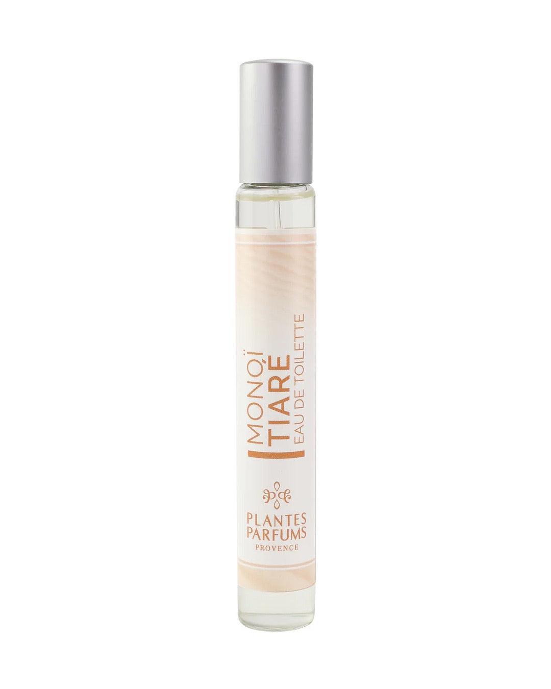 Eau de toilette format voyage vaporisateur 30 ml, fragrance Monoï Tiaré de Plantes & Parfums au parfum de Grasse.