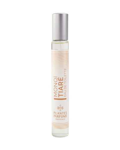 Eau de toilette format voyage vaporisateur 30 ml, fragrance Monoï Tiaré de Plantes & Parfums au parfum de Grasse.