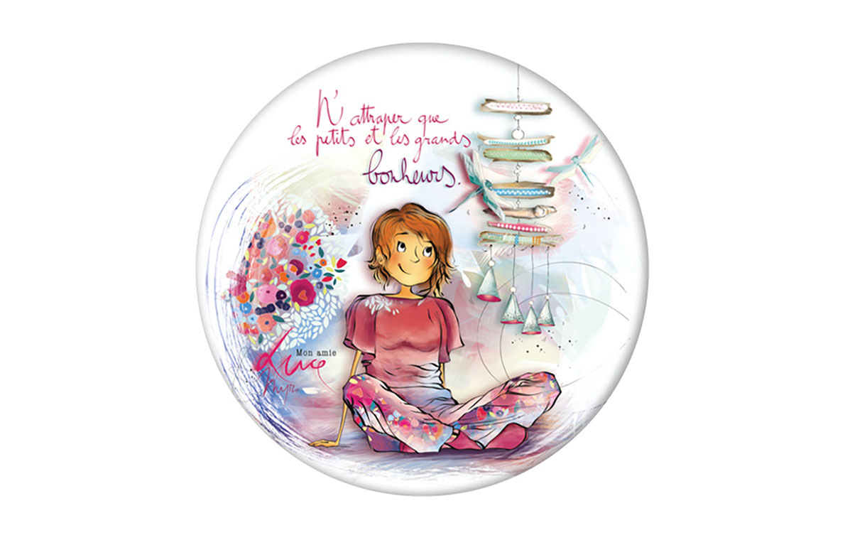 Magnet Mon amie Luce “Petits et grands bonheurs”