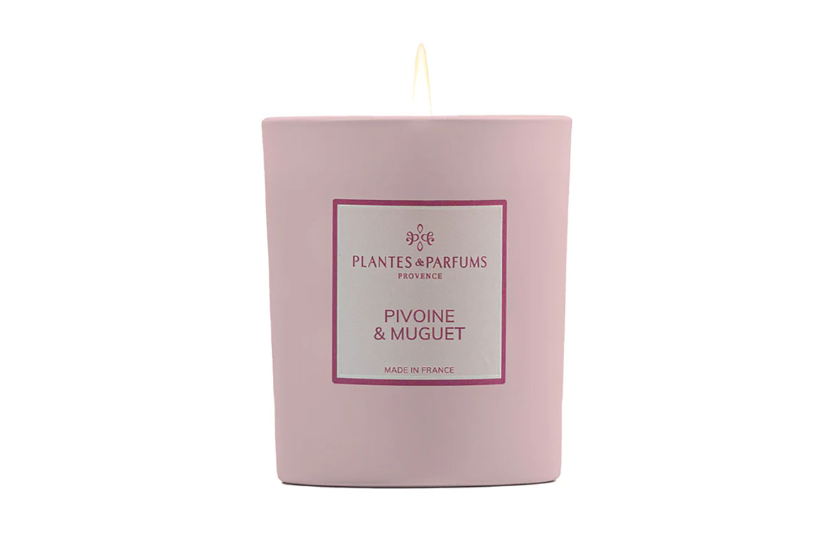 Bougie soja 180g “Pivoine & muguet”