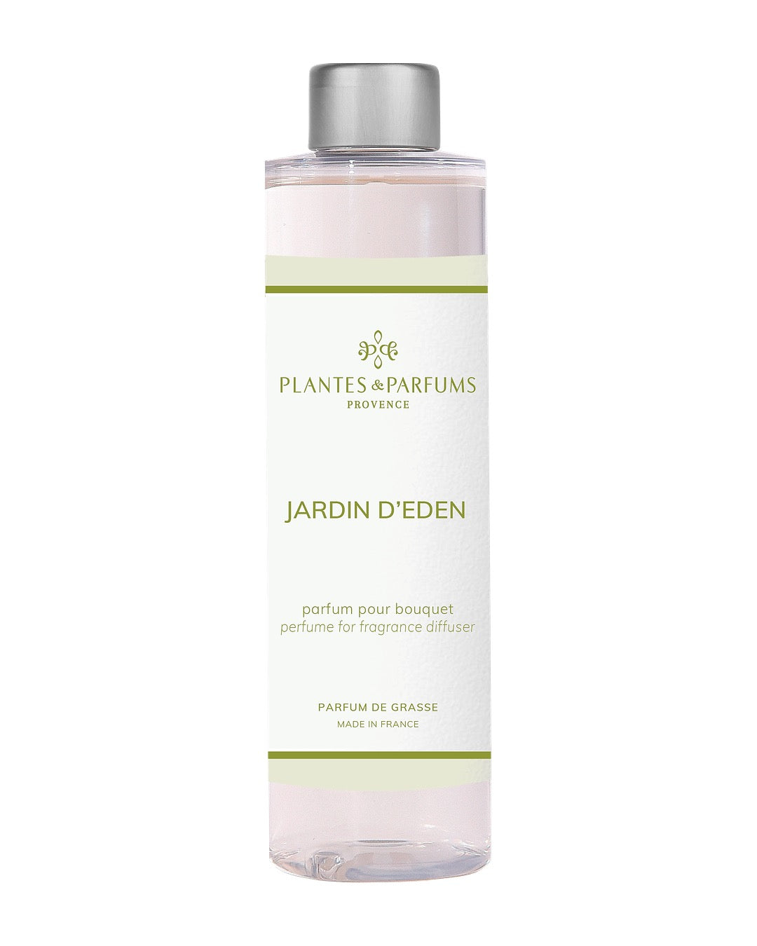 Recharge pour bouquet parfumé 200 ml, fragrance Jardin d’Éden de Plantes et Parfums. Boutique Style So Chic.