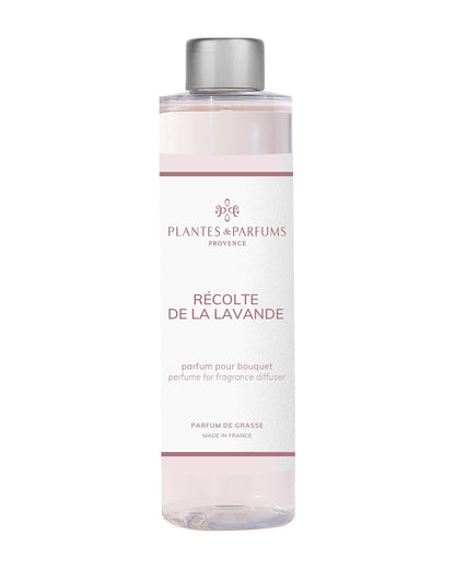 Recharge pour bouquet parfumé 200 ml, fragrance Récolte de lavande de Plantes et Parfums. Boutique Style So Chic.