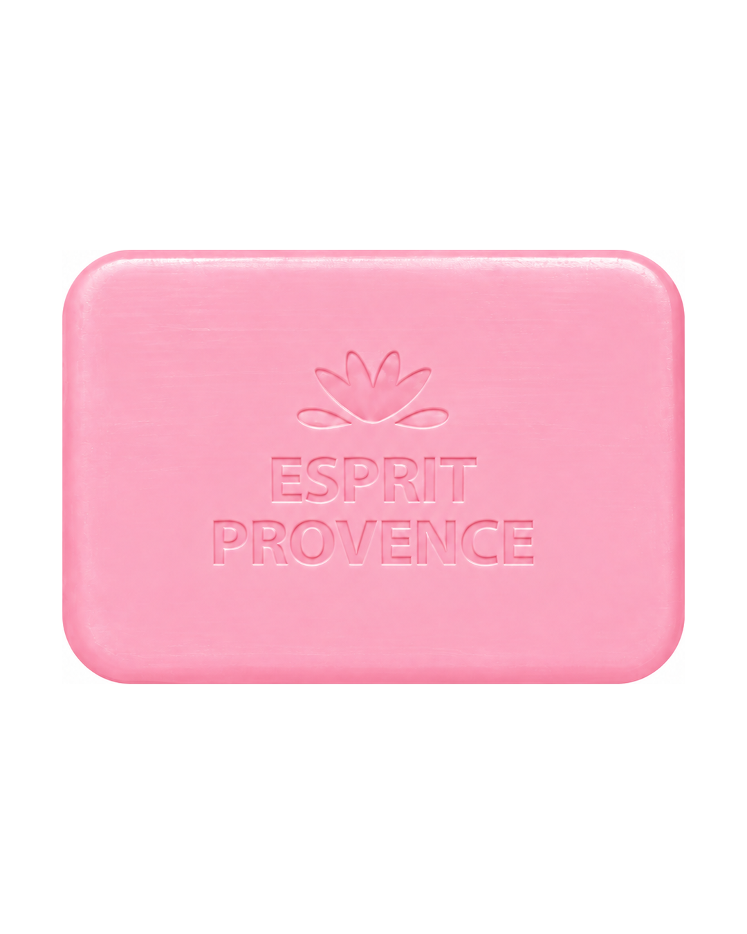 Savon à l’huile d’Amande douce de Provence 140 g, au parfum de Fleurs de Cerisier, signé Esprit Provence et enrichi en beurre de karité BIO. Sans emballage.