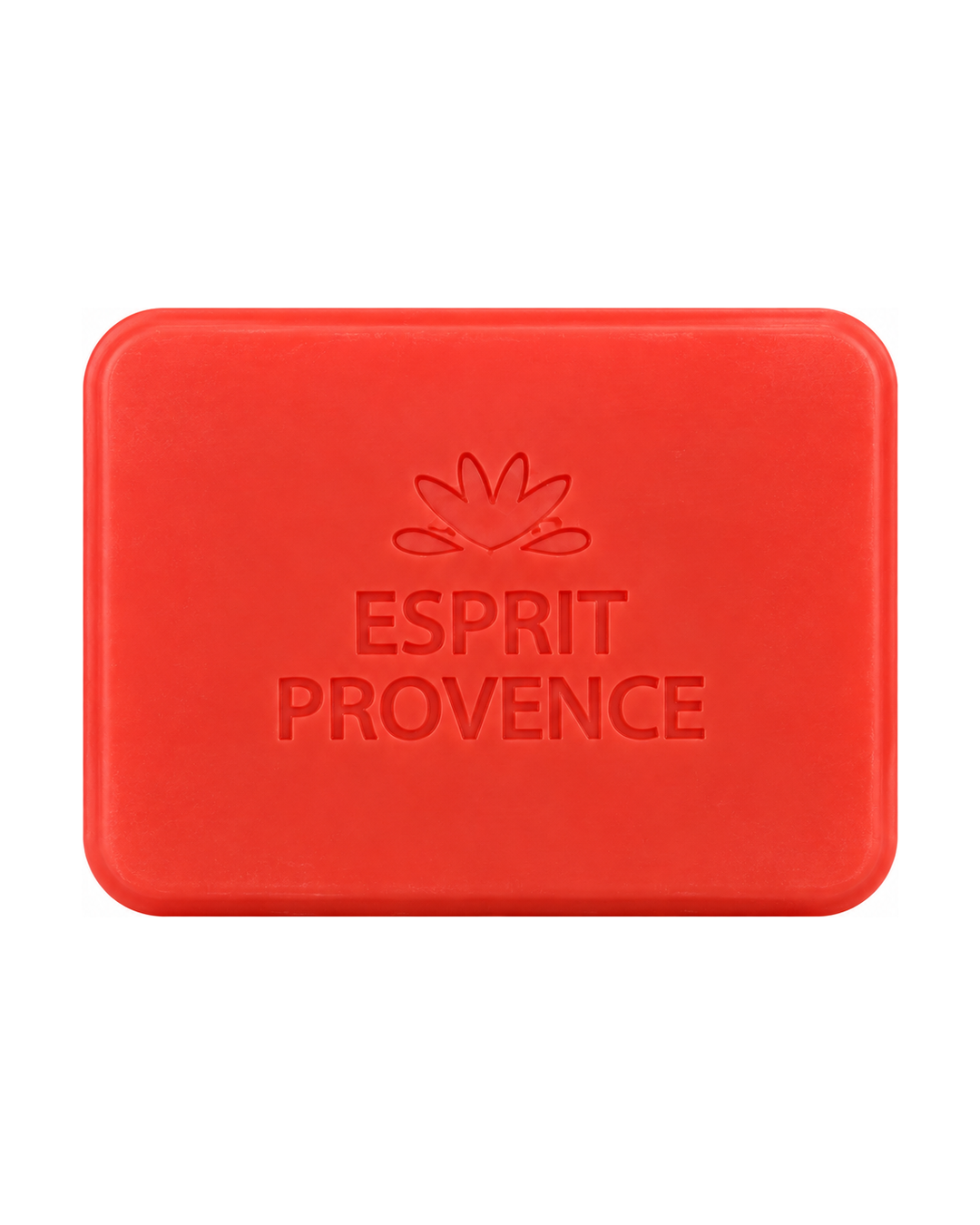 Savon à l’huile d’Amande douce de Provence 140 g, au parfum de Coquelicot sauvage, signé Esprit Provence et enrichi en beurre de karité BIO. Sans son emballage.