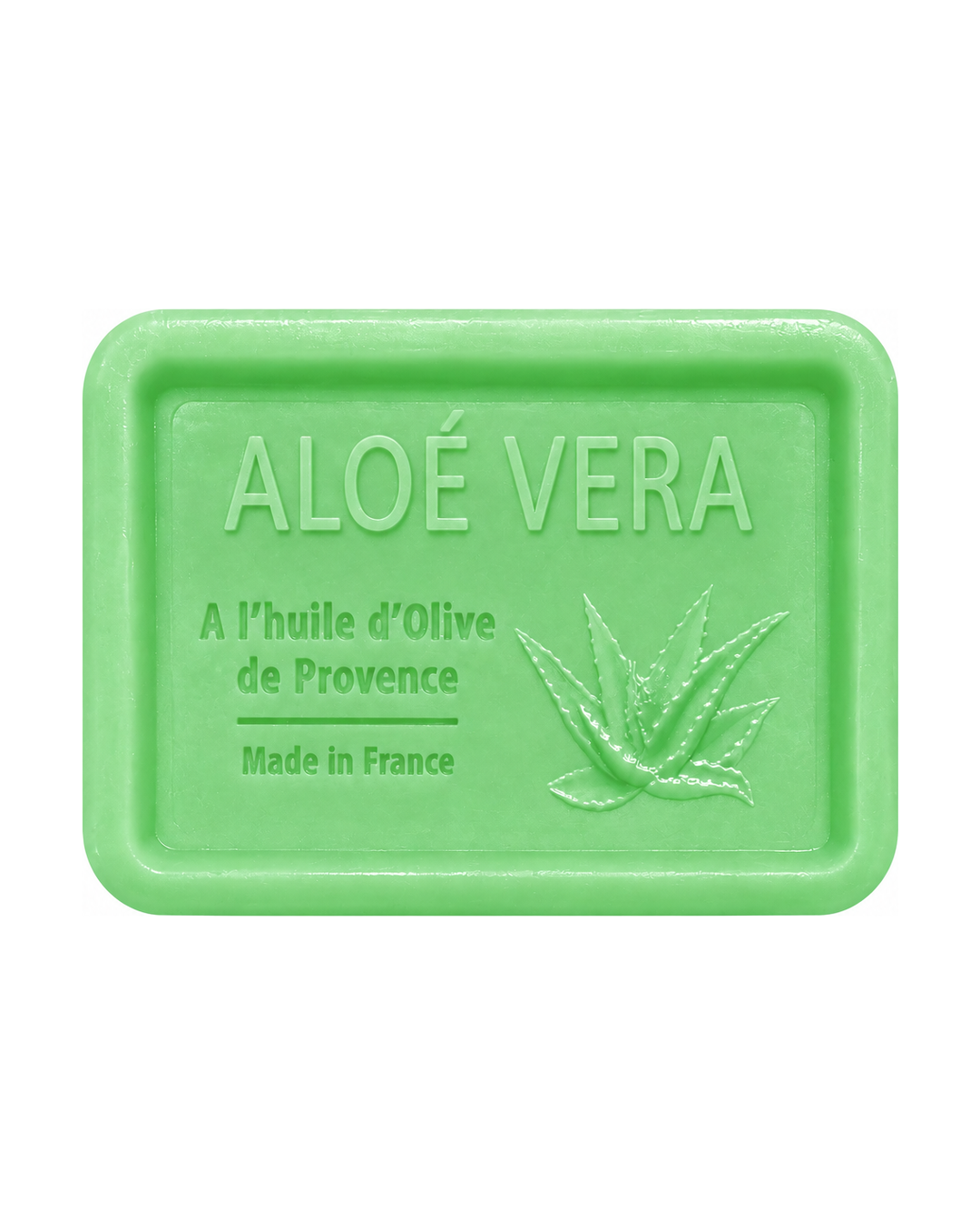 Savon à l’huile d’olive de Provence 120 g, au parfum d’Aloé Vera, signé Esprit Provence et enrichi en huile d’amande douce ainsi qu’en beurre de karité bio.