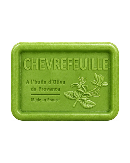 Savon à l’huile d’olive de Provence 120 g, au parfum de Chèvrefeuille, signé Esprit Provence et enrichi en huile d’amande douce ainsi qu’en beurre de karité bio.