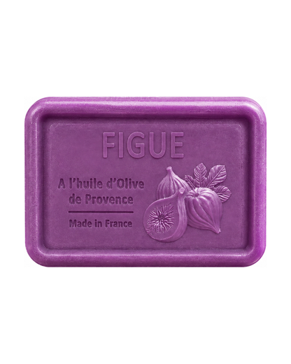 Savon à l’huile d’olive de Provence 120 g, au parfum de Figue, signé Esprit Provence et enrichi en huile d’amande douce ainsi qu’en beurre de karité bio.