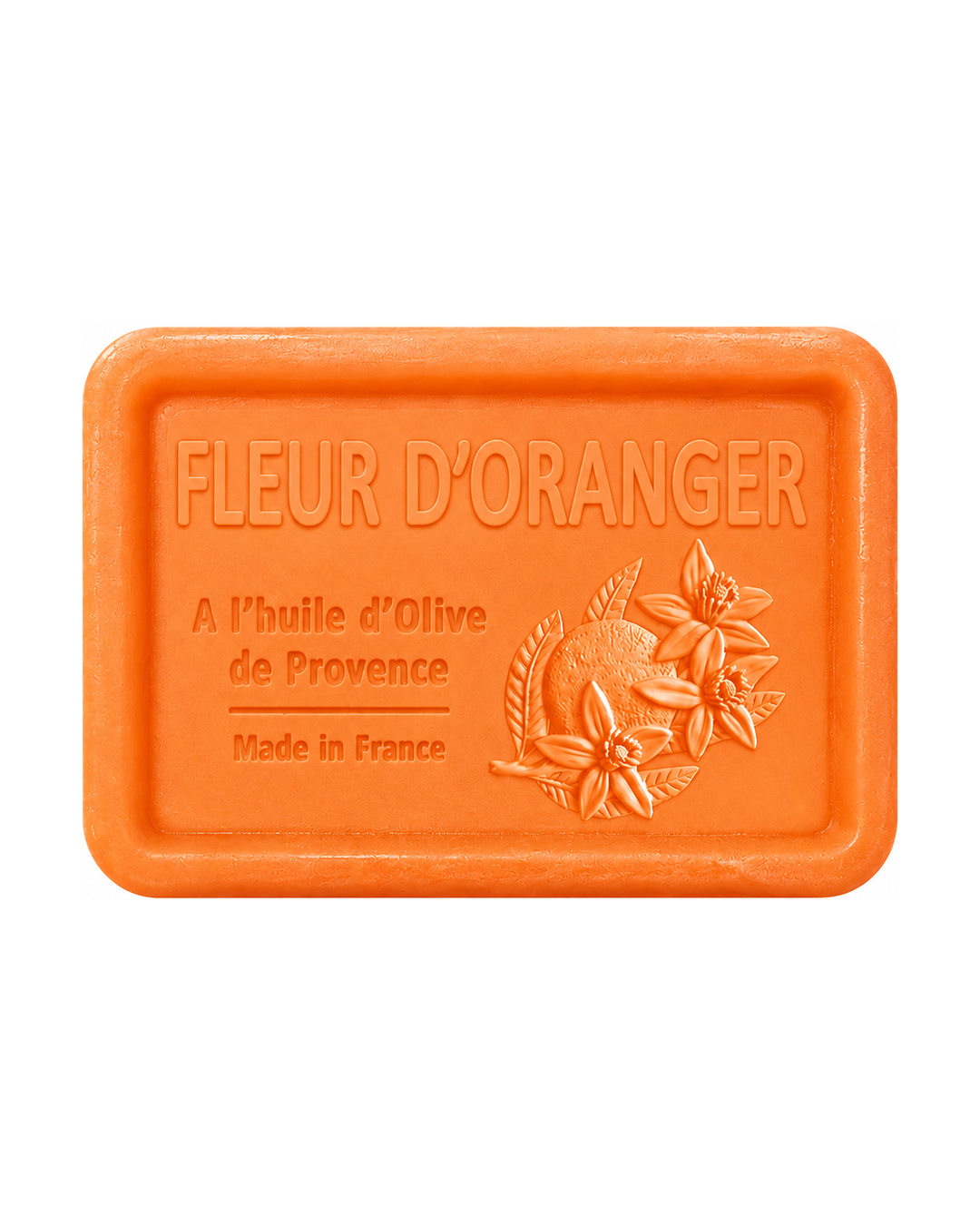 Savon à l’huile d’olive de Provence 120 g, au parfum de Fleur d'oranger, signé Esprit Provence et enrichi en huile d’amande douce ainsi qu’en beurre de karité bio.