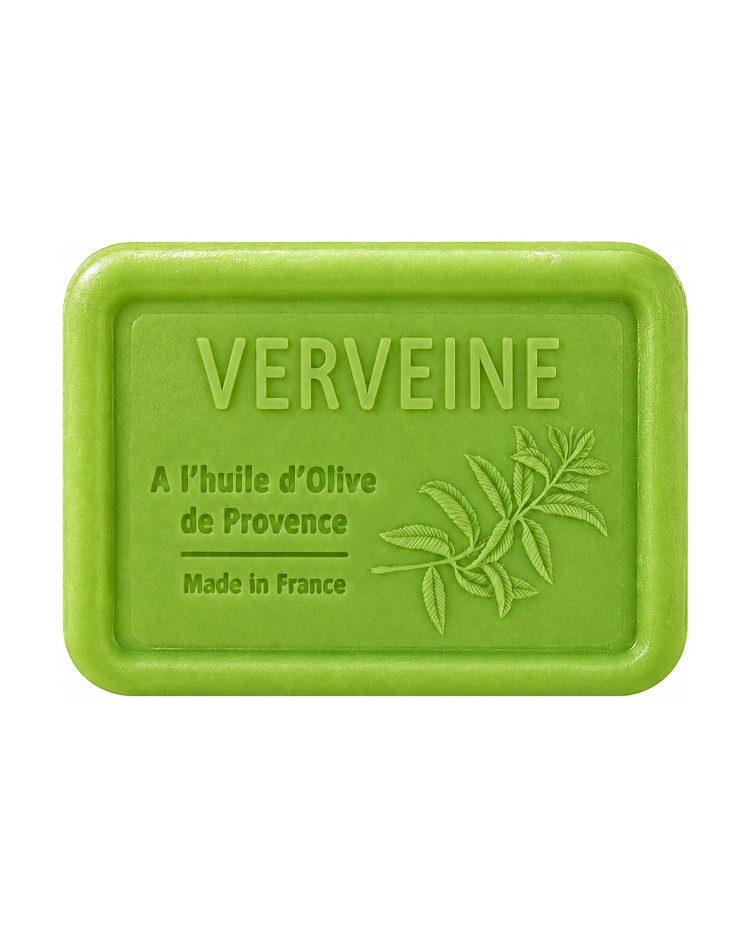 Savon à l’huile d’olive de Provence 120 g, au parfum de Verveine, signé Esprit Provence et enrichi en huile d’amande douce ainsi qu’en beurre de karité bio.