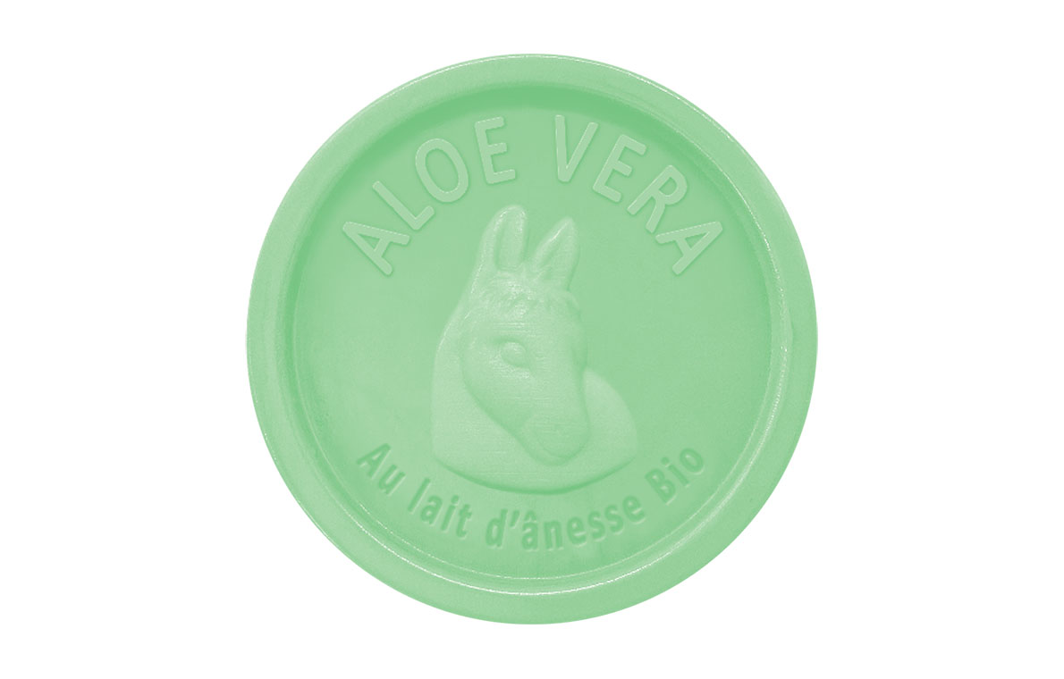 Savon 100 g au lait d'ânesse Bio - Aloe Vera