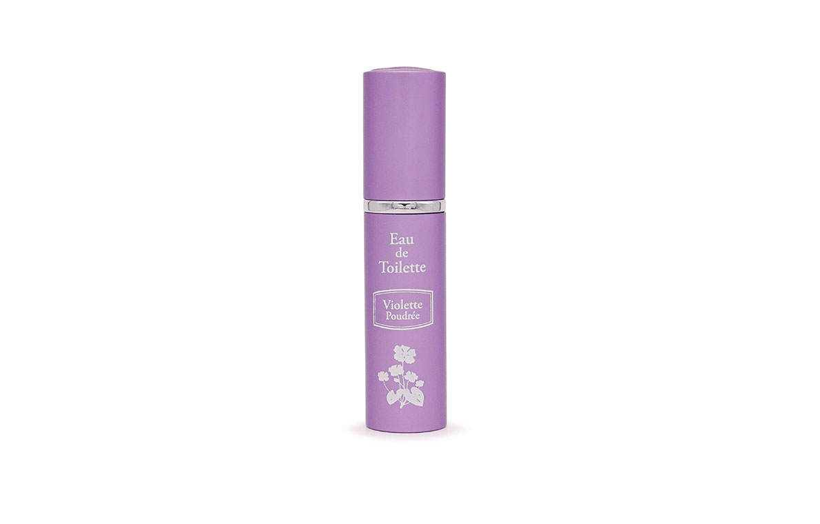 Eau de toilette de sac vaporisateur rechargeable 10 ml - Violette poudrée